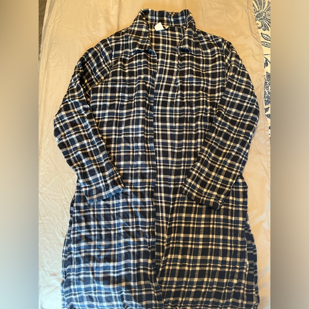 Flannel cardigan